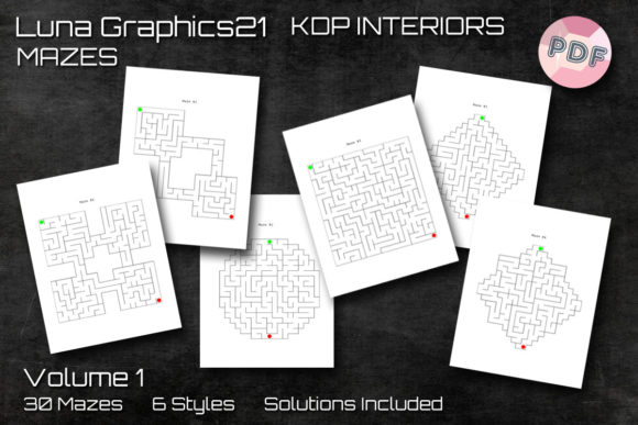 30 Mixed Maze KDP Interiors: A Creative Toolkit for Publishers and Educators
