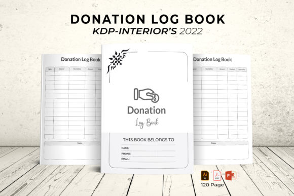 Create Your Own Donation Log Book Planner for KDP