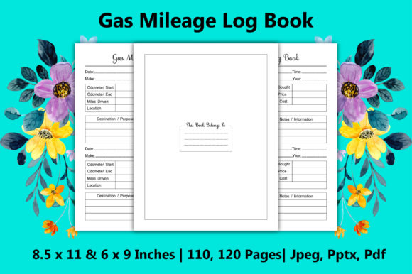 Gas Mileage Log Book: A Structured Digital Interior for KDP Creators