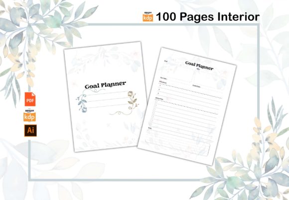 Goal Planner 100 Pages KDP Interiors: Your Design Toolkit