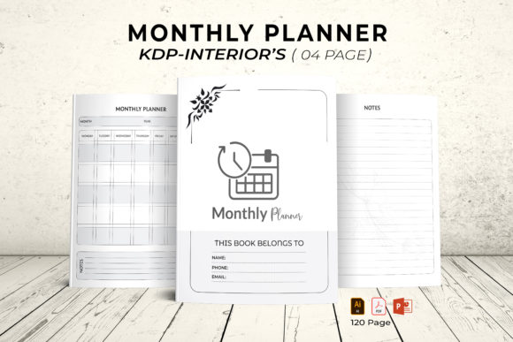 Monthly Planner KDP Interior: Your Complete Creative Toolkit