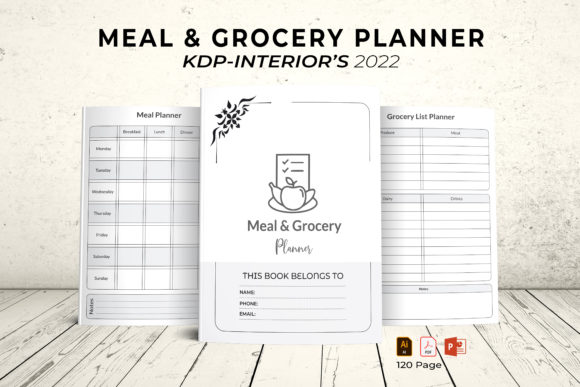 The Practical Value of a Meal Grocery Planner KDP Interior