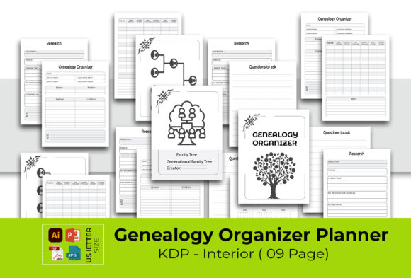 Understanding the Genealogy Organizer – KDP Interior for Your Research Project