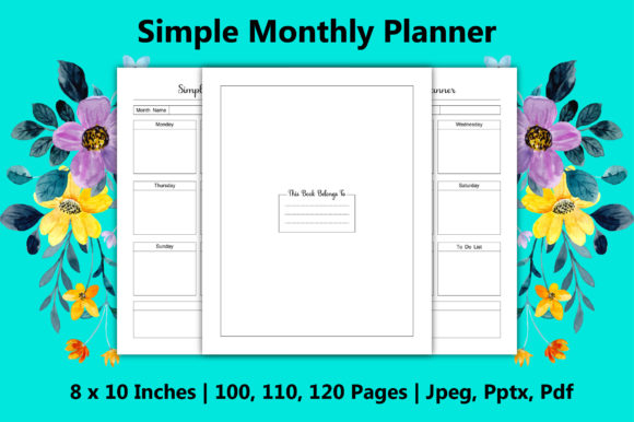 Unleash Your Publishing Potential with the Simple Monthly Planner KDP Interior