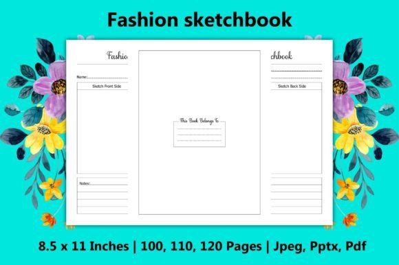 Unlock Your KDP Business Potential with a Professional Fashion Sketchbook Interior